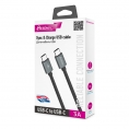Кабель OLMIO USB3.1, USB type-C - USB type-C, 1м, Черный, Partner 0