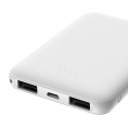 Внешний Аккумулятор/Автономное ЗУ OLMIO MINI-5 5000mAh Сверхкомпактный Размер 2.1A, microUSB Вход 2USB Выход Белый 0