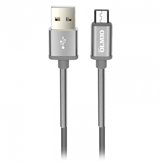 Кабель HD USB 2.0 - microUSB 1.2м 2.1A Серый Partner
