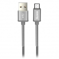 Кабель HD USB 2.0 - microUSB 1.2м 2.1A Серый Partner