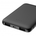 Внешний Аккумулятор/Автономное ЗУ OLMIO MINI-5 5000mAh Сверхкомпактный Размер 2.1A microUSB Вход 2USB Выход Черный 0