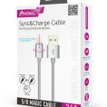 Кабель OLMIO USB 2.0 - MAGIC 5/8 (microUSB+lightning) 1м 2.1А 1