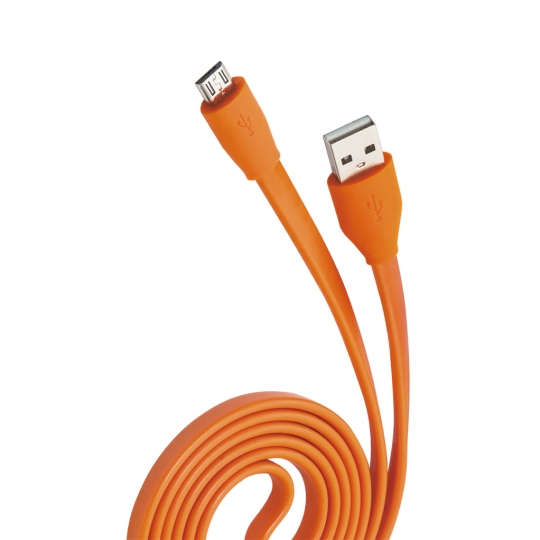 Кабель OLMIO USB 2.0 - microUSB 1м 2.1A Черный Плоский