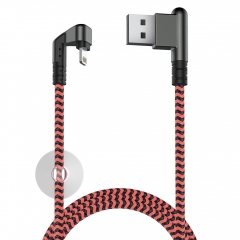Кабель OLMIO X-GAME USB 2.0 - lightning 1.2м 2.1A Черный