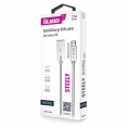 Кабель STEELY USB 2.0 - microUSB 1.2м 2.1A Серебристый 0
