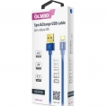 Кабель OLMIO DELUXE USB 2.0 - microUSB 1м 2.1A Синий 0