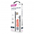 Кабель OLMIO HANDY USB 2.0 - microUSB 1.2м 2.1A Угловой Двухсторонний Черный 0