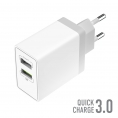 Сетевое Зарядное Устройство OLMIO 2USB QC3.0+Smart IC 30W