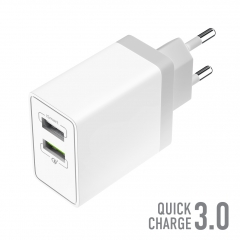 Сетевое Зарядное Устройство OLMIO 2USB QC3.0+Smart IC 30W