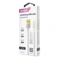 Кабель OLMIO DELUXE USB 2.0 - lightning 1м 2.1A Белый 0