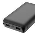 Внешний Аккумулятор OLMIO MINI-20, 20000mAh, Сверхкомпактный Размер, 2.1A, microUSB Вход, 2USB Выхода, Черный 0