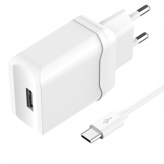Сетевое ЗУ OLMIO USB, 2.4A, Smart IC, +Lightning Кабель В Комплекте