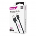 Кабель OLMIO USB 2.0 - USB type-C 2м Чёрный 0