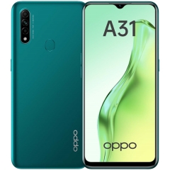 Смартфон OPPO A31, 4/64GB Green, Экран 6.5", 3 Камеры: 12 МП, 2 МП, 2 МП Проц MediaTek Helio P35 (MT6765) Аkкумулятор 4230 мА⋅ч Вес 180 г, ШxВxТ 75.50x163.90x8.30 мм\OPPO\Китай