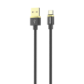 Кабель OLMIO DELUXE USB 2.0 - Type-C 1м 2.1A Черный