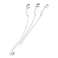 Кабель OLMIO USB 2.0 - 3-в-1 microUSB/lightning/typeC 0.2м 2.1A