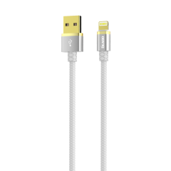 Кабель OLMIO DELUXE USB 2.0 - lightning 1м 2.1A Белый