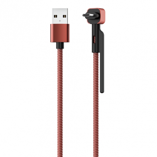 Кабель OLMIO STAND USB 2.0 - microUSB 1.2м 2.1A