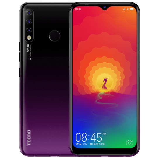 Смартфон TECNO Spark 4 (KC8) Royal Purple/Фиолетовый