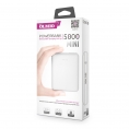 Внешний Аккумулятор/Автономное ЗУ OLMIO MINI-5 5000mAh Сверхкомпактный Размер 2.1A, microUSB Вход 2USB Выход Белый 2