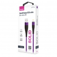 Кабель OLMIO SOLID USB 2.0 - lightning 1.2м 2.1A Усиленный Индиго 0